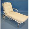 Image 1 : WROUGHT IRON CHAISE LOUNGE
