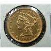 Image 1 : 1893 $5 LIBERTY GOLD COIN