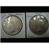 Image 1 : 1923 & 1924 U.S. PEACE DOLLARS