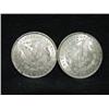 Image 2 : PAIR OF 1921 U.S. MORGAN SILVER DOLLARS