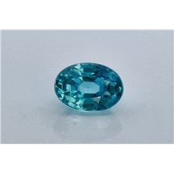 1.60ct Oval Shape blue Zircon