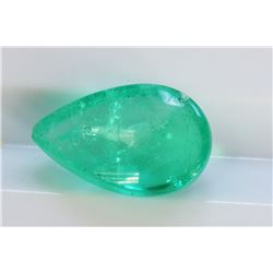 1.84ct Pear Shape Columbian Emerald Cabochon