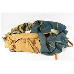 3 Canvas Back Packs