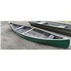 Image 1 : 14' Green Fiberglass Canoe