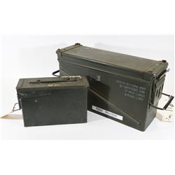 Two Military Ammo Cans