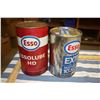 Image 2 : 2 Esso Oil Tins (1 Full)