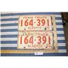 Image 1 : Alberta 1956 Pair of License Plates