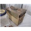 Image 2 : Military Box,w/ Contents ,Blue Ribbon Coffee Jar ,Lamp,Punch,Knife w/Case
