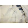 Image 2 : Pair of White Curtains with Tie Ribbons (50% Polyester and 50%) Cotton