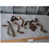 Image 1 : Mixed Lot: Buggy Step, Stove Cranks, Coleman Lantern Pump, Whip Holder