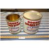 Image 1 : 2 Rogers Tins (10lbs and 20lbs) Missing 1 Lid