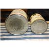 Image 4 : 2 Rogers Tins (10lbs and 20lbs) Missing 1 Lid