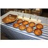 Image 1 : Large Wooden Bowl, 8 Smaller Bowls and Coat Hanger