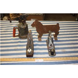 Old Blow Torch, Boot Scrap, and Planers