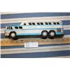 Image 2 : Tin Pull Windup Greyhound Scenicruiser Bus 10.5" L (Not Working) (Roughly 1950s-1970s)