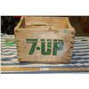 Image 1 : 7UP / Orange Crush Wooden Crate (19.5" L by 11.5" D by 12.75" T)