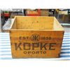 Image 1 : Antique Wooden Kopke Brandy Crate