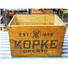 Image 4 : Antique Wooden Kopke Brandy Crate