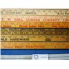 Image 7 : 20 Vintage Yardsticks *one is massey harris
