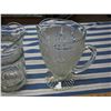 Image 4 : 2 Antique Depression Glass Pitchers