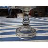 Image 2 : Clear Glass Oil Lamp *no chimney; missing one clip