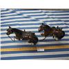 Image 2 : 2 TIMES THE MONEY: 2 Plastic Clydesdale Horse Figurines