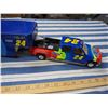 Image 2 : Jeff Gordon 1/25 scale 27" long Toy Truck and Trailer with Non-Matching Car and Cup Cozy