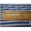Image 2 : 6 Vintage Wooden Advertising Yard Sticks