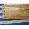 Image 4 : 6 Vintage Wooden Advertising Yard Sticks