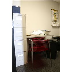 OFFICE WITH CONTENTS INCLUDES DESK,2 CHAIRS