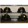 Image 1 : PAIR OF RUBBER DUMBELLS 10LBS