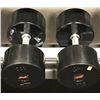Image 1 : PAIR OF RUBBER DUMBELLS 110LBS