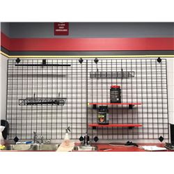 WIRE RACK WITH SHELVING AND RACKS