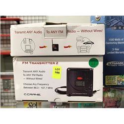 LOT OF 2 FM TRANSMITTERS