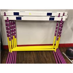 LOT OF 5 ADJUSTABLE HURDLES