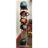 Image 1 : TKO MEDICINE BALL STAND WITH 5 ASSORTED LB BALLS