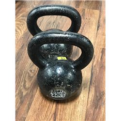 PAIR OF KETTLE BELLS 10KG