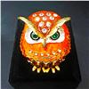 Image 5 : Faberge Owl Bejeweled Crystal Rhinestone Trinket Box Egg