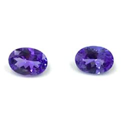 Lot Of 2 Oval Cut Tanzanite Gemstone 1.24 Carat Total Weight