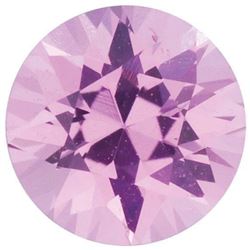 Round Diamond Cut Natural Pink Sapphire - Fine AAA Grade - Sri Lanka Mined