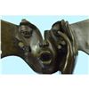 Image 5 : Signed Dali Abstract Female Sunshine Bronze Sculpture Marble Base Figure Statue