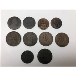 Lot Of 10 Assorted Foreign Coins