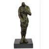 Image 2 : Modern Art Abstract Sculpture Surreal Bronze Figure Monster Creature on Marble Base 12" x 5"