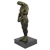 Image 3 : Modern Art Abstract Sculpture Surreal Bronze Figure Monster Creature on Marble Base 12" x 5"