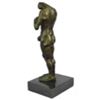 Image 4 : Modern Art Abstract Sculpture Surreal Bronze Figure Monster Creature on Marble Base 12" x 5"