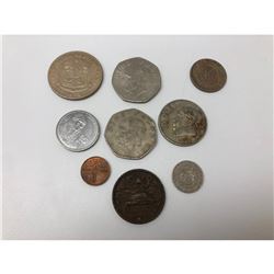 Lot Of 9 Mexican Centavos And Peso Coins