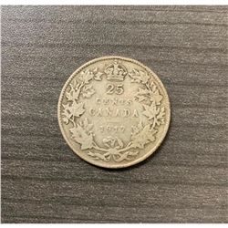 1917 25 Cents - George V