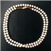 Image 3 : Asian White Jade Necklace 14k Gold Plated Clasp With Chinese Window Shade Box
