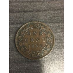 1895 Canadian VF One Cent Coin