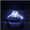 Image 2 : Ladies 925 Silver Marked 2 Carat Main Stone CZ Diamond Ring